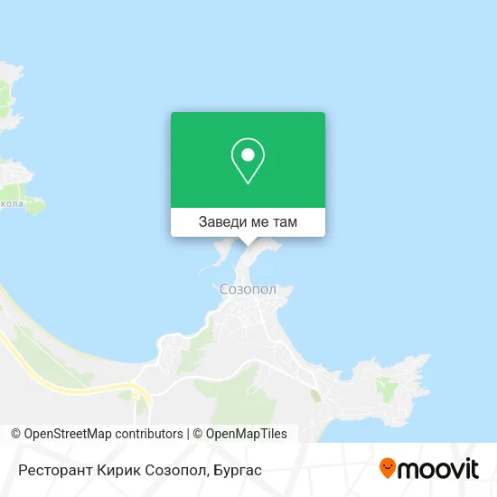 Ресторант Кирик Созопол карта