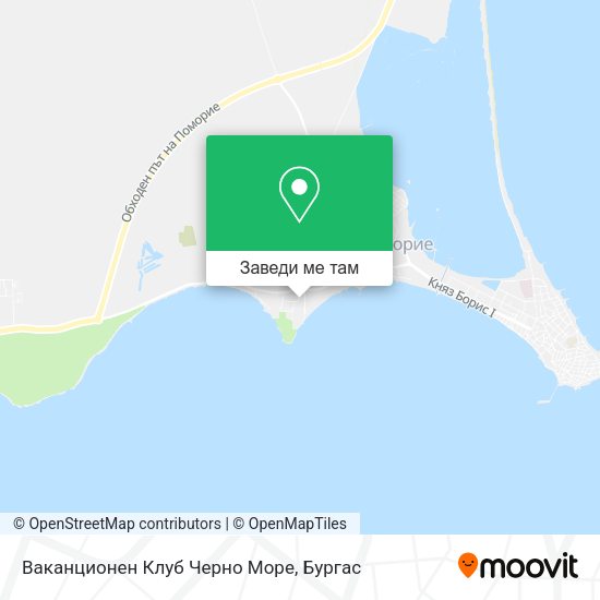 Ваканционен Клуб Черно Море карта