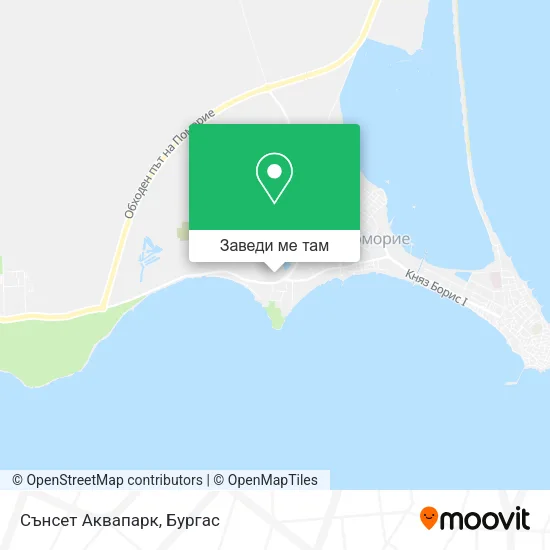 Сънсет Аквапарк карта