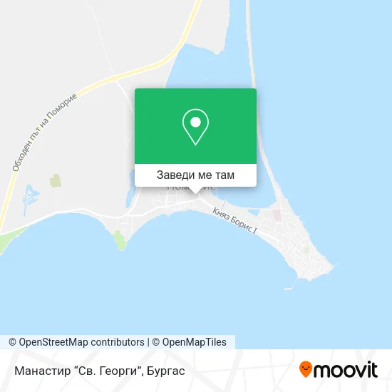 Манастир “Св. Георги” карта