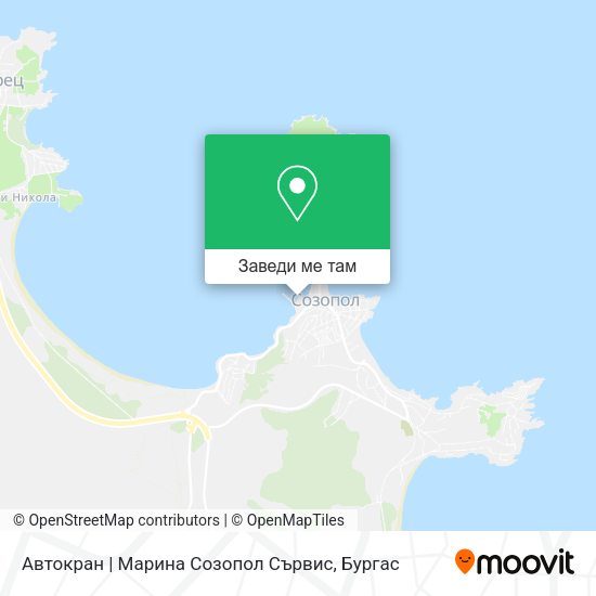 Автокран | Марина Созопол Сървис карта