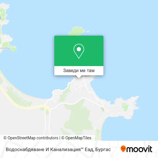 Водоснабдяване И Канализация"" Еад карта