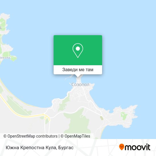 Южна Крепостна Кула карта