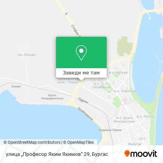 улица „Професор Яким Якимов“ 29 карта