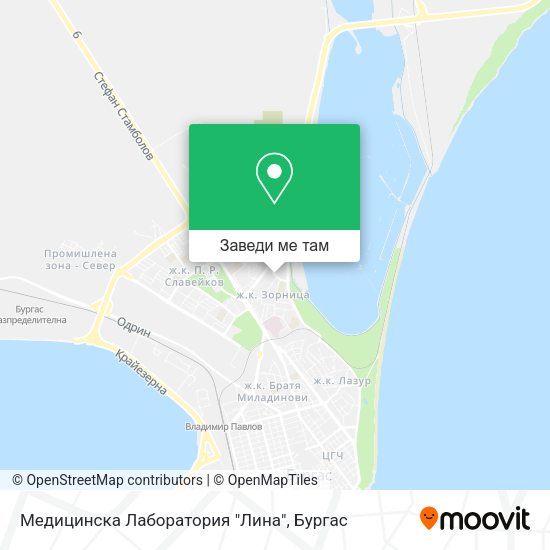 Медицинска Лаборатория "Лина" карта