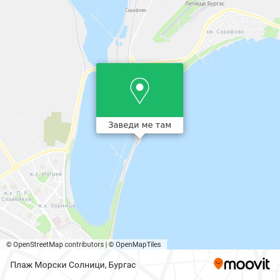 Плаж Морски Солници карта
