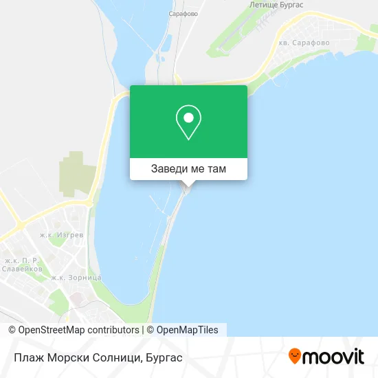 Плаж Морски Солници карта