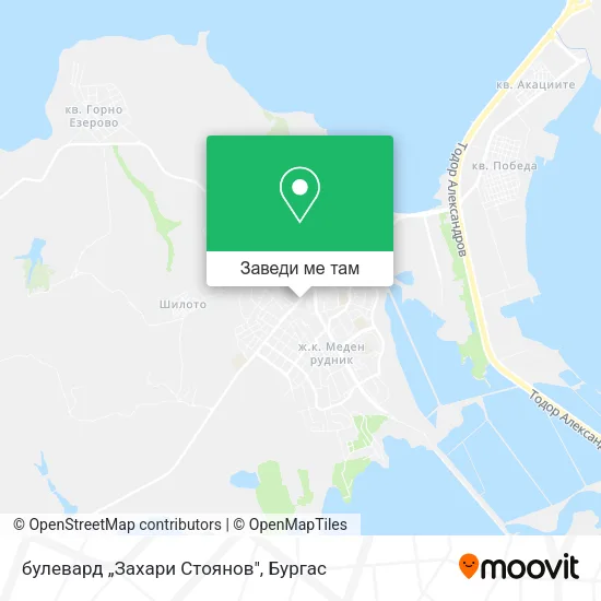 булевард „Захари Стоянов" карта