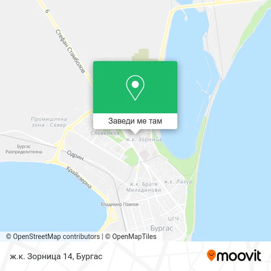 ж.к. Зорница 14 карта