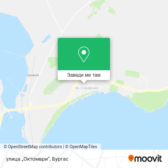 улица „Октомври“ карта