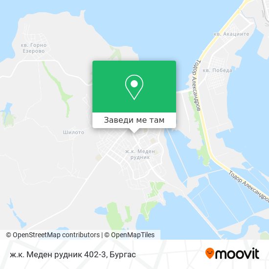 ж.к. Меден рудник 402-3 карта