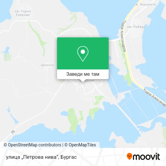 улица „Петрова нива“ карта