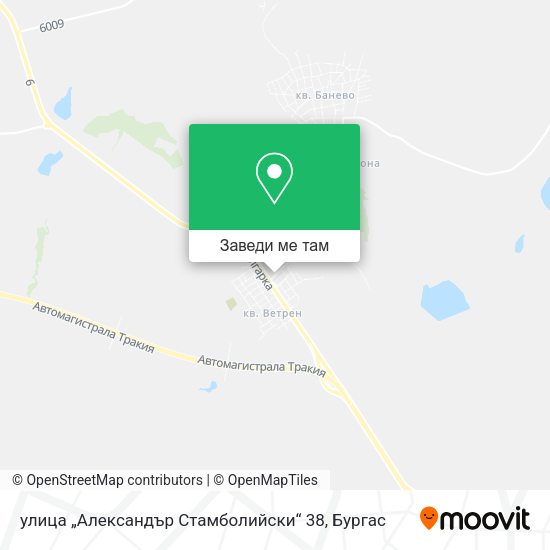 улица „Александър Стамболийски“ 38 карта
