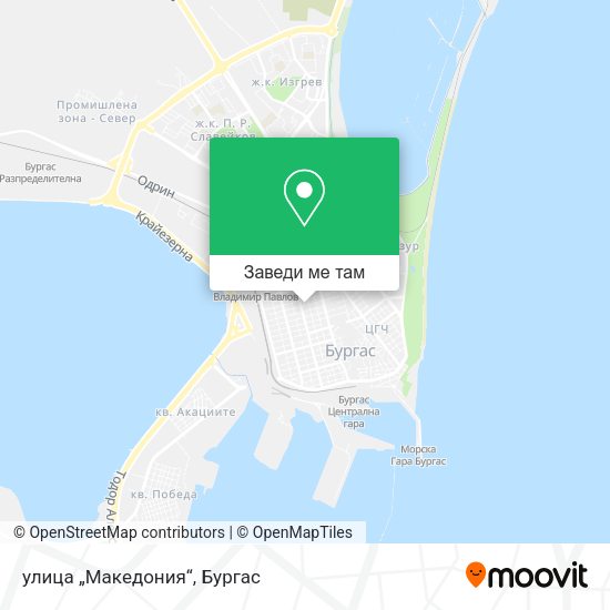 улица „Македония“ карта