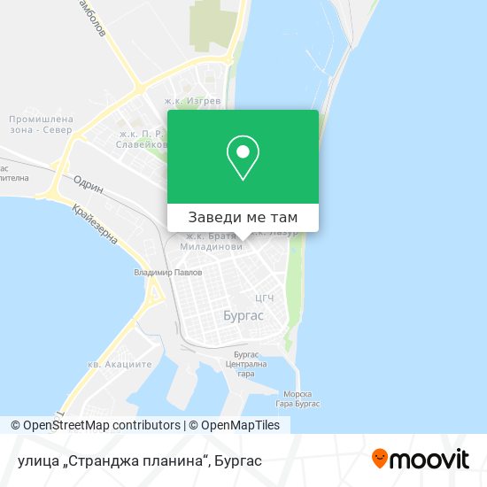 улица „Странджа планина“ карта