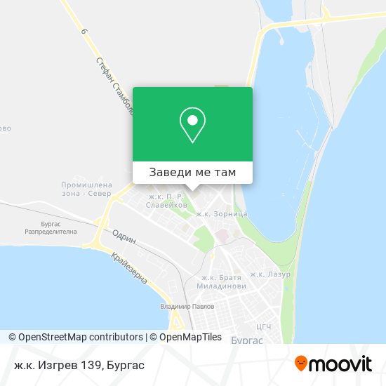ж.к. Изгрев 139 карта