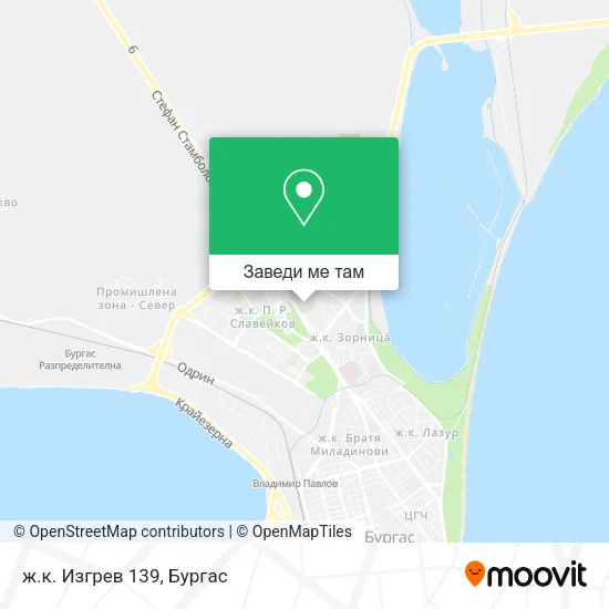 ж.к. Изгрев 139 карта