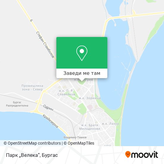 Парк „Велека“ карта