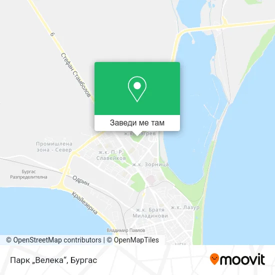 Парк „Велека“ карта