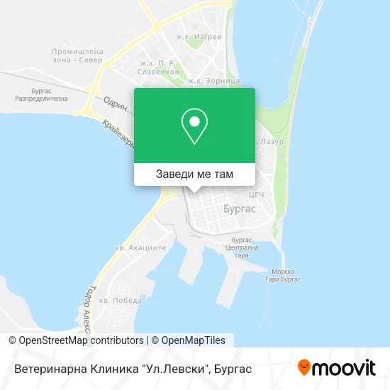 Ветеринарна Клиника "Ул.Левски" карта