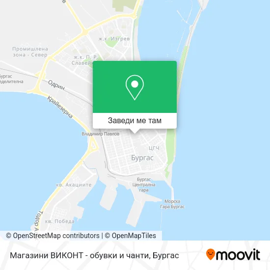Магазини ВИКОНТ - обувки и чанти карта