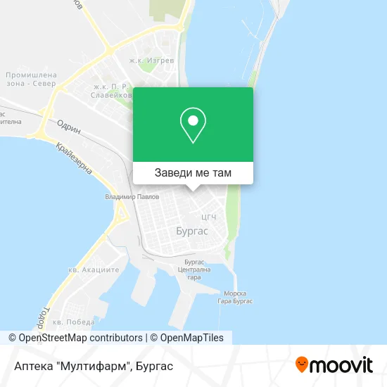 Аптека "Мултифарм" карта
