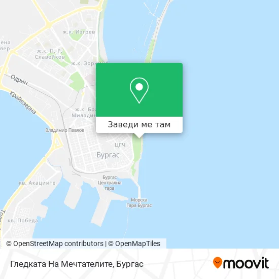 Гледката На Мечтателите карта