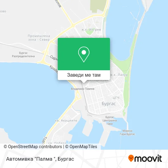 Автомивка "Палма " карта