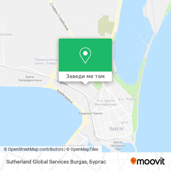 Sutherland Global Services Burgas карта
