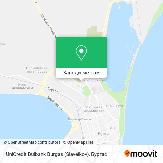 UniCredit Bulbank Burgas (Slaveikov) карта