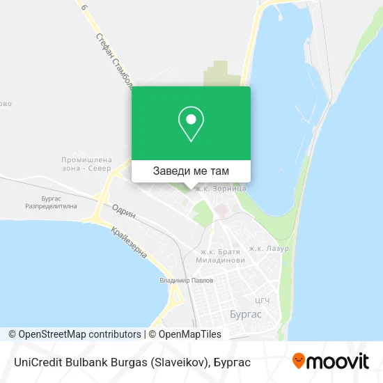 UniCredit Bulbank Burgas (Slaveikov) карта