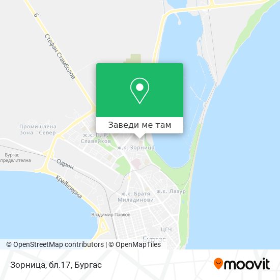 Зорница, бл.17 карта