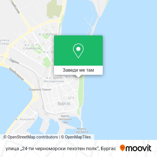 улица „24-ти черноморски пехотен полк“ карта