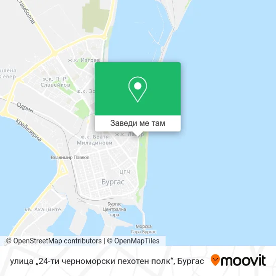 улица „24-ти черноморски пехотен полк“ карта