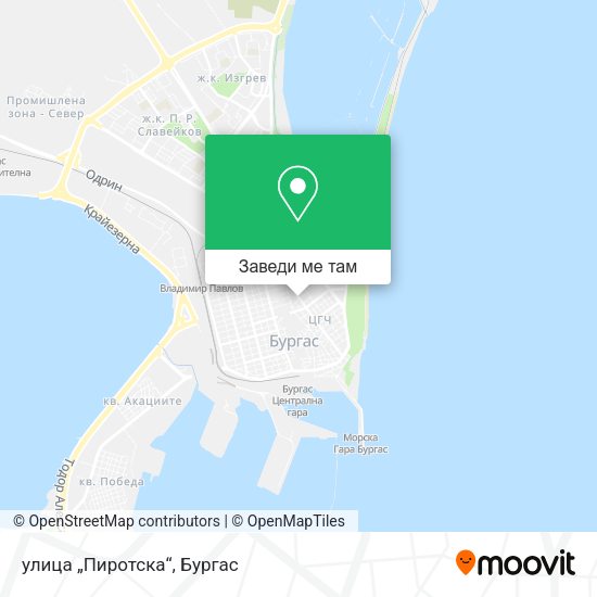 улица „Пиротска“ карта