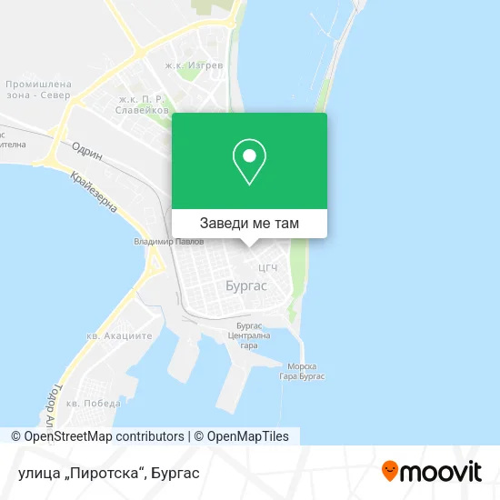 улица „Пиротска“ карта
