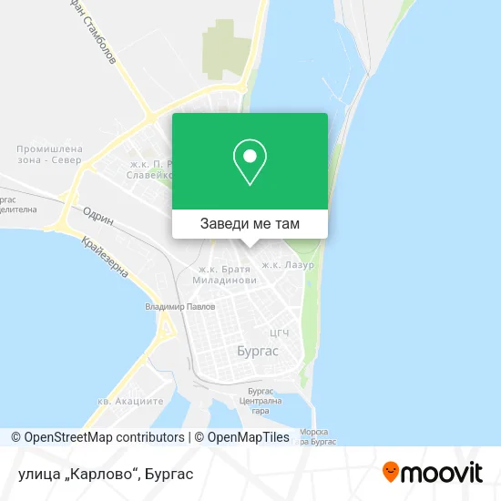 улица „Карлово“ карта