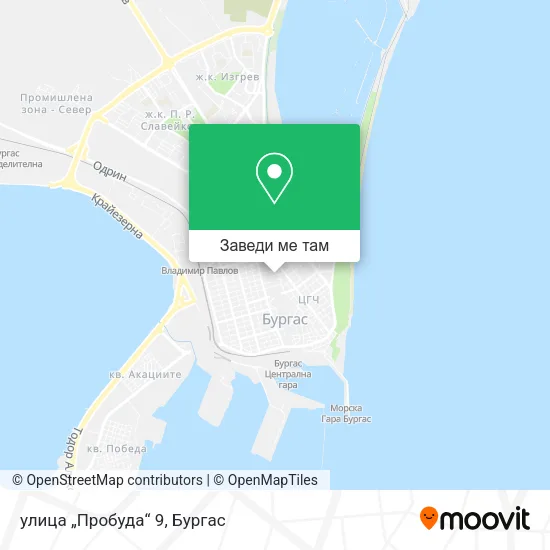 улица „Пробуда“ 9 карта