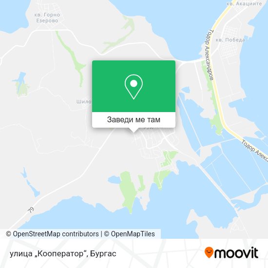 улица „Кооператор“ карта