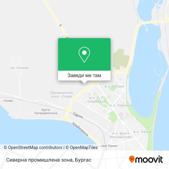 Северна промишлена зона карта