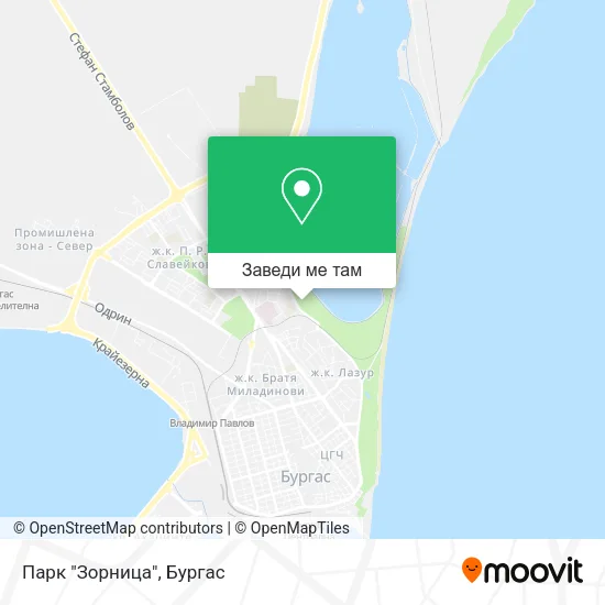 Парк "Зорница" карта