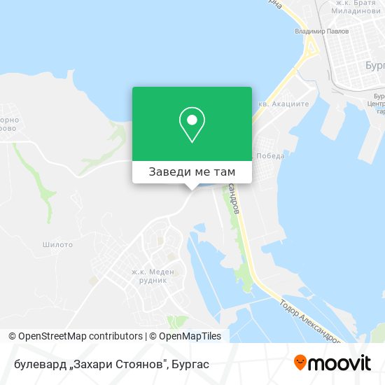 булевард „Захари Стоянов" карта