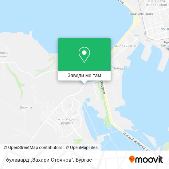 булевард „Захари Стоянов" карта
