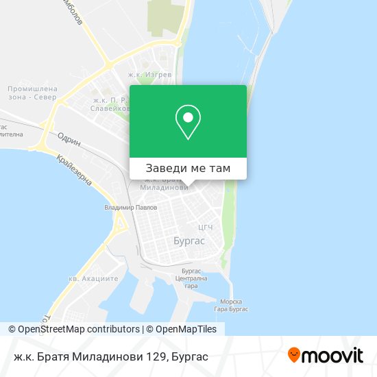 ж.к. Братя Миладинови 129 карта