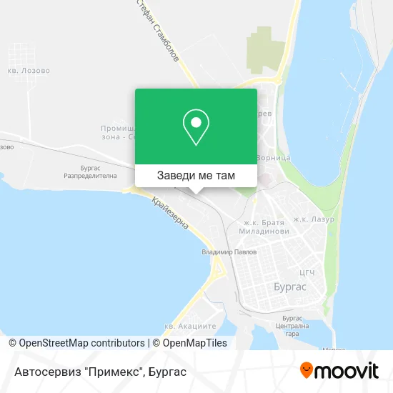 Автосервиз "Примекс" карта