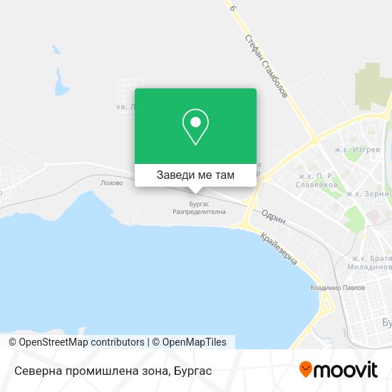 Северна промишлена зона карта