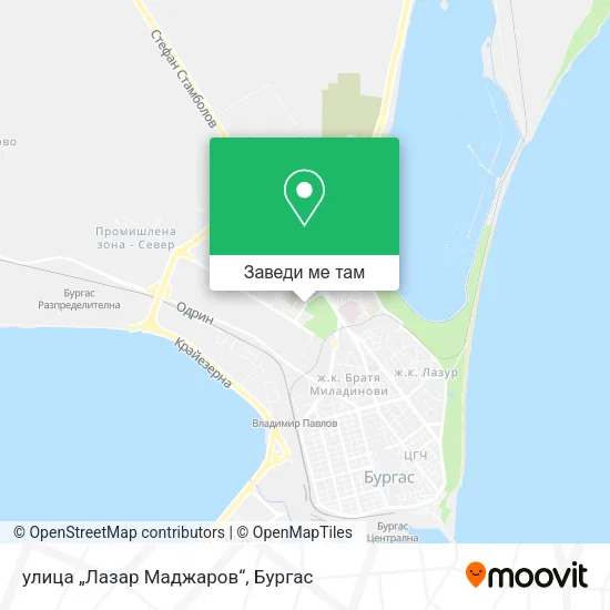 улица „Лазар Маджаров“ карта