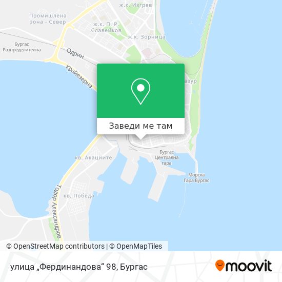 улица „Фердинандова“ 98 карта