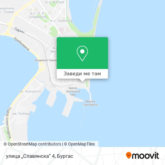 улица „Славянска“ 4 карта