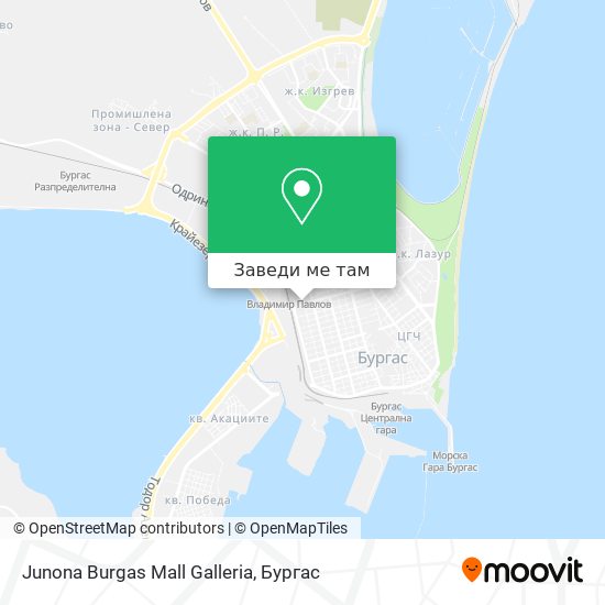 Junona Burgas Mall Galleria карта